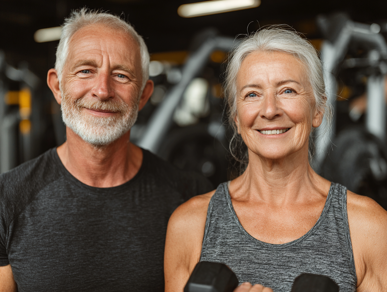 Inšpiratívna žena v strednom veku pri kreatívnej pohybovej aktivite